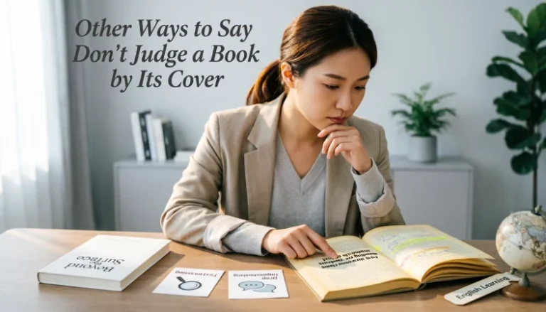 other ways to say don't judge a book by its cover