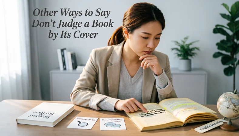 other ways to say don't judge a book by its cover