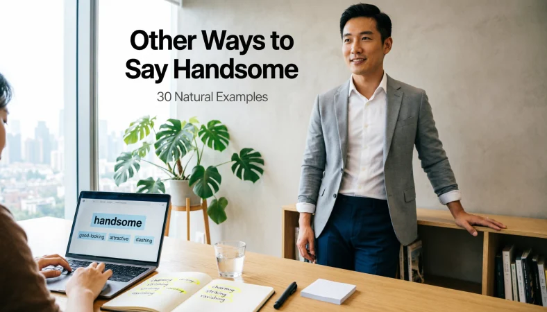 other ways to say handsome