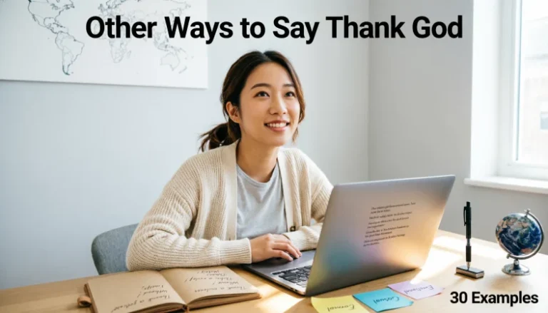 other ways to say thank god