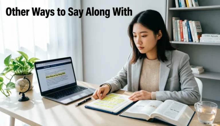 other ways to say along with