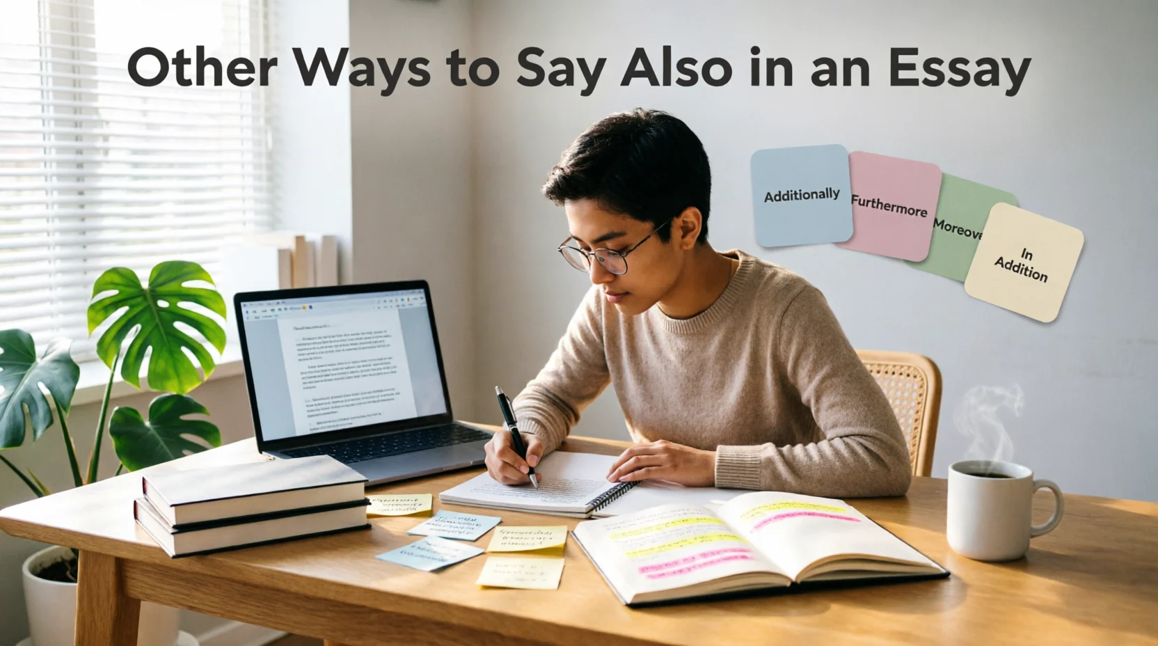 other ways to say also in an essay