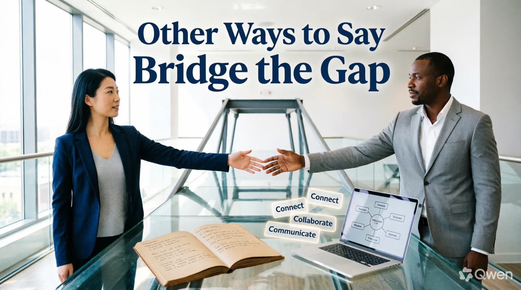 other ways to say bridge the gap