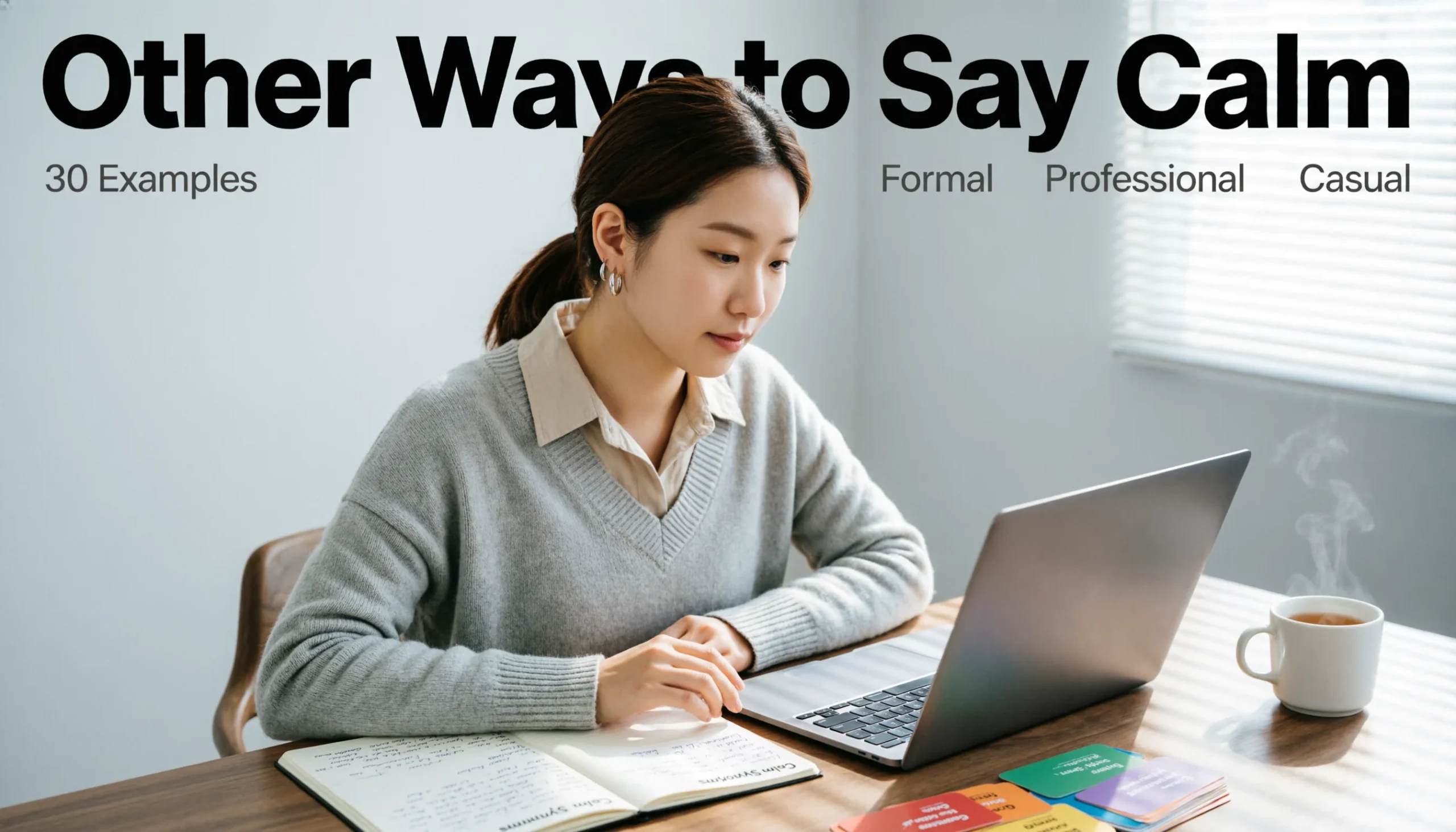other ways to say calm