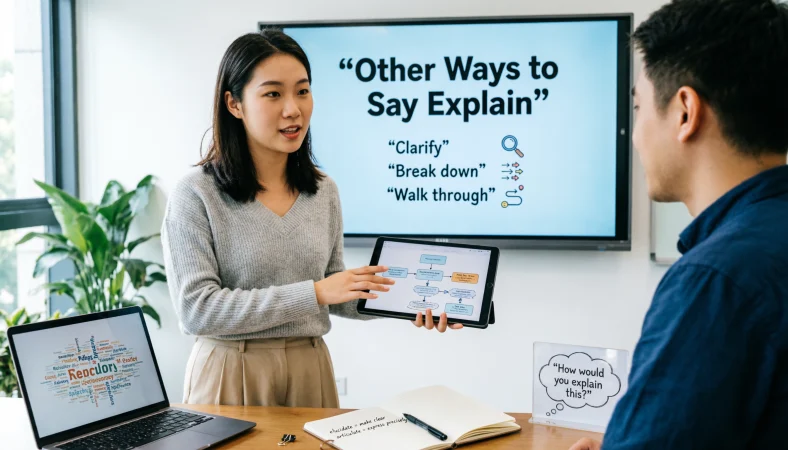 other ways to say explain