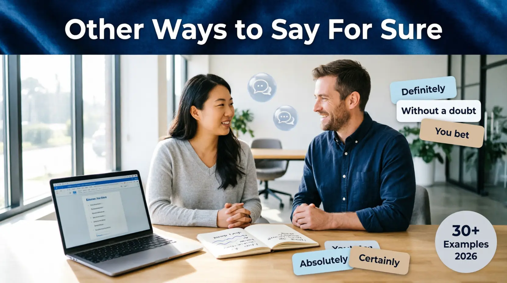 other ways to say for sure