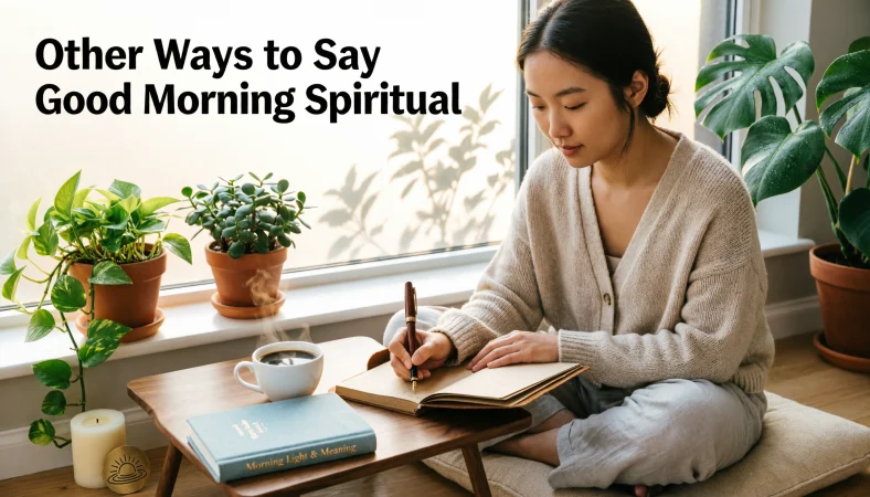 other ways to say good morning spiritual