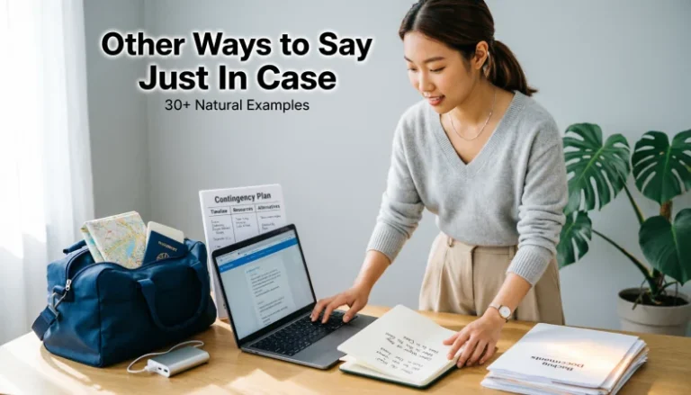 other ways to say just in case