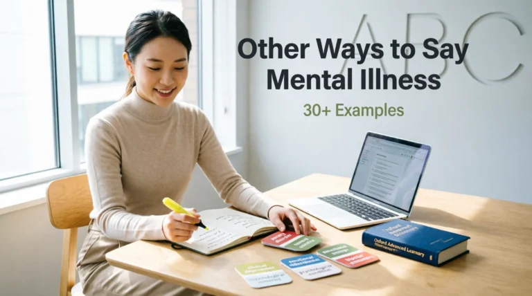 other ways to say mental illness