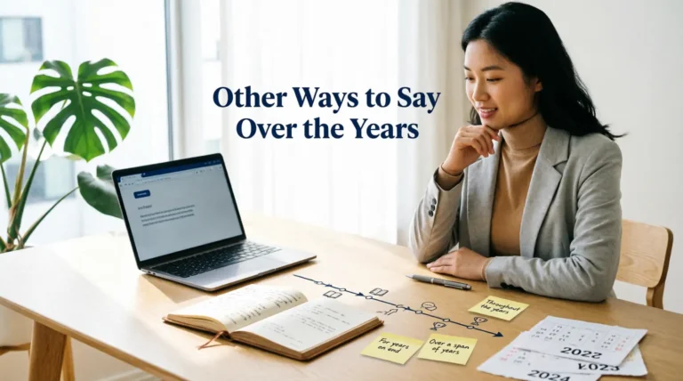 other ways to say over the years