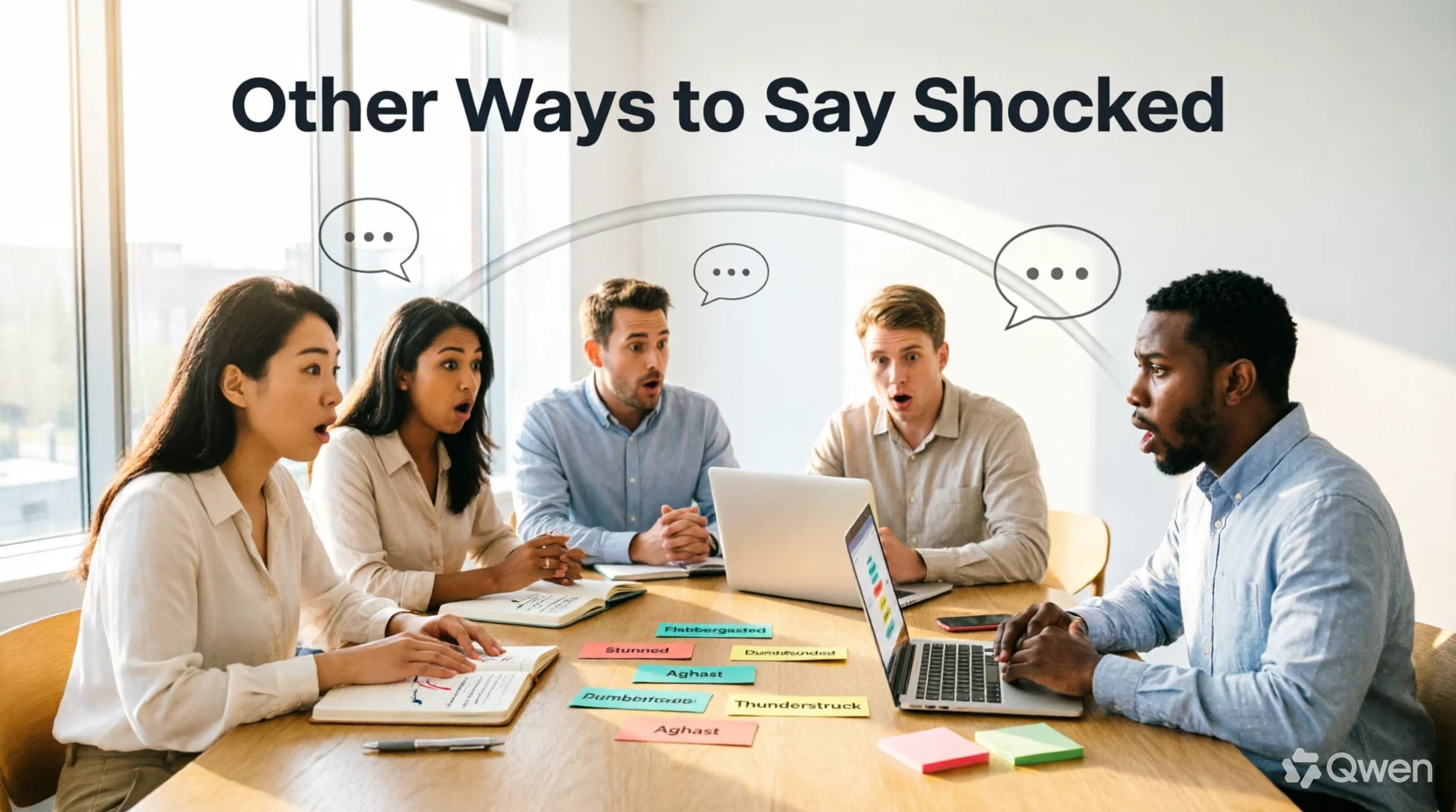 other ways to say shocked