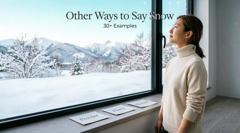 other ways to say snow