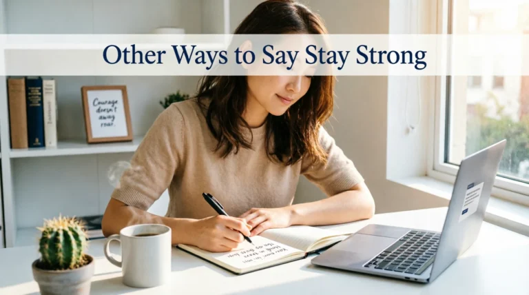 other ways to say stay strong