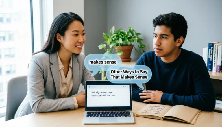 other ways to say that makes sense