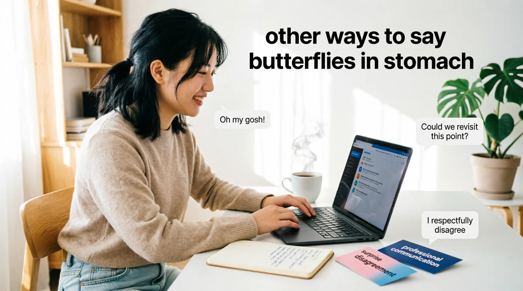other ways to say butterflies in stomach