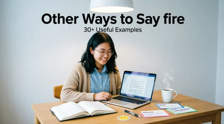 other ways to say fire