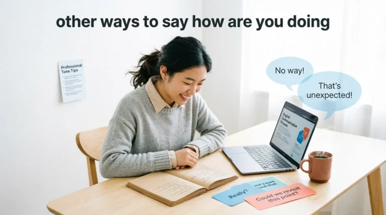 other ways to say how are you doing
