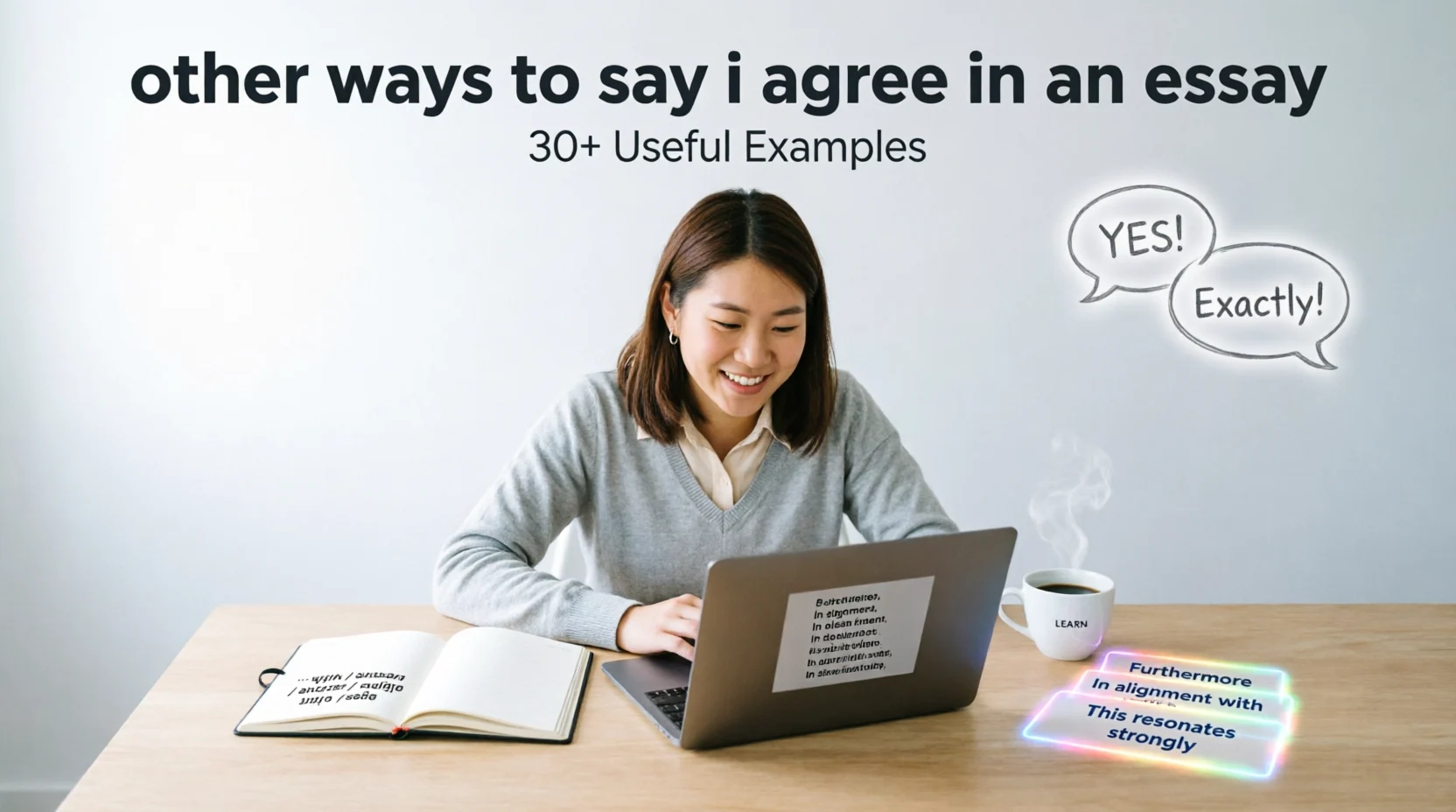other ways to say i agree in an essay
