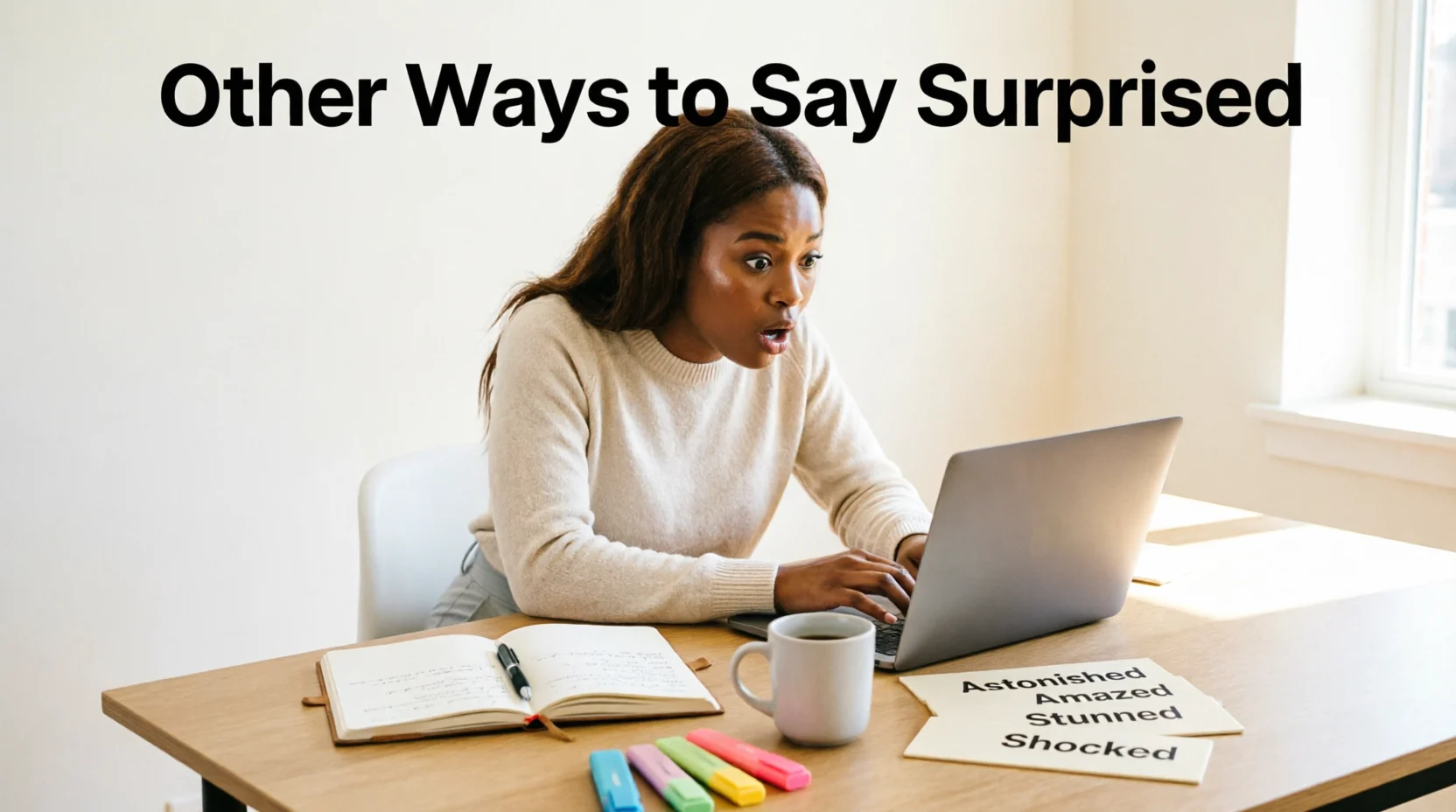 other ways to say surprised