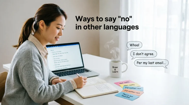ways to say no'' in other languages